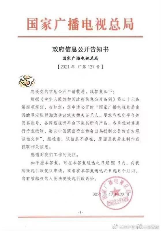 zhang zhehan's apology letter
